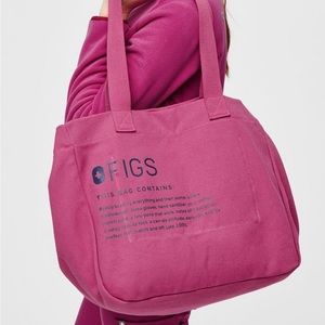 FIGS Limited Edition Tote Bag in Raspberry NWT